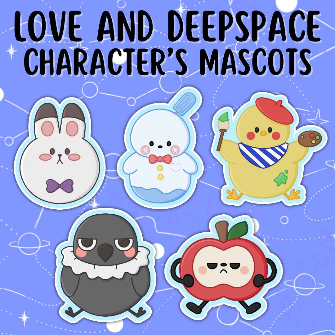 LOVE AND DEEPSPACE: Character's  Mascots Stickers