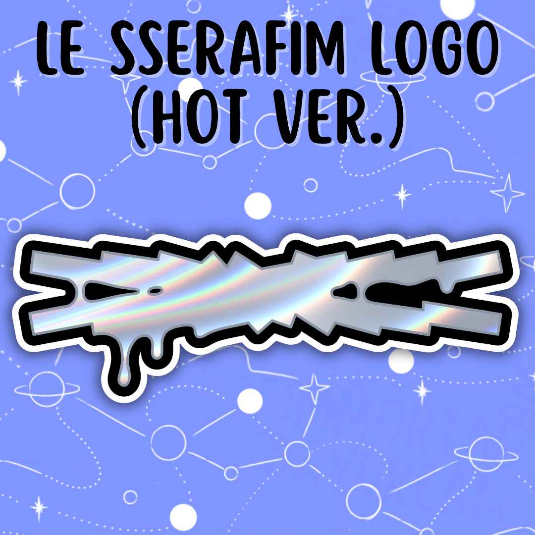LE SSERAFIM Logo (HOT Ver.) Sticker