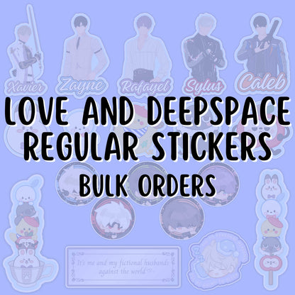 LOVE AND DEEPSPACE  Regular Stickers (Bulk)
