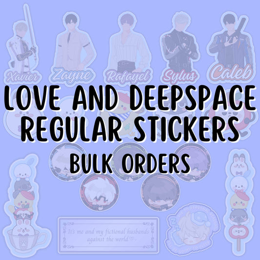 LOVE AND DEEPSPACE  Regular Stickers (Bulk)